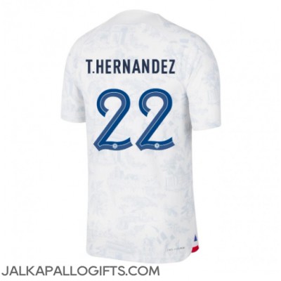 Ranska Theo Hernandez #22 Vieraspaita MM-kisat 2022 Lyhythihainen